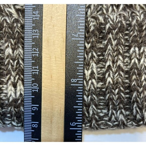 Frye & Co NWT Chocolate Brown Cable Knit Beanie Cuff Knitted Cap-OSFM - Picture 10 of 12